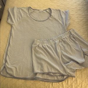Lake pajama short set, XL, worn ONCE.